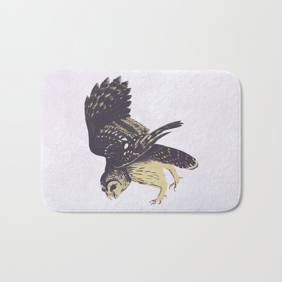 Solitary Owl Bath Mat