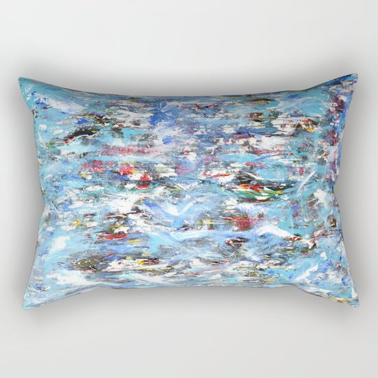 GOOD MORNING BLUE Rectangular Pillow