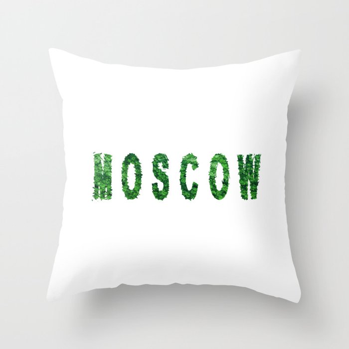Moscow Forest Ecology Concept Throw Pillow