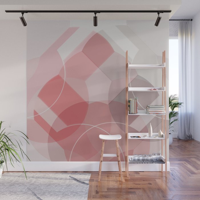 Scandinavian Abstract Bottles Wall Mural