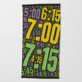 Pace run , number 030 Beach Towel