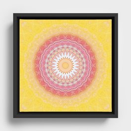 Mandala Girlishness Framed Canvas