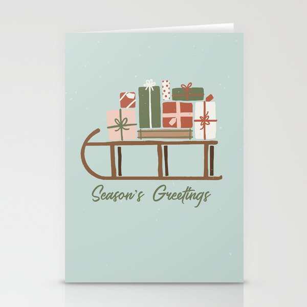 Christmas Sleigh Stationery Cards