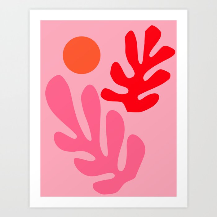 Frons erosie Orkaan Henri Matisse - Leaves - Bubblegum Art Print by Historia Fine Art Gallery |  Society6