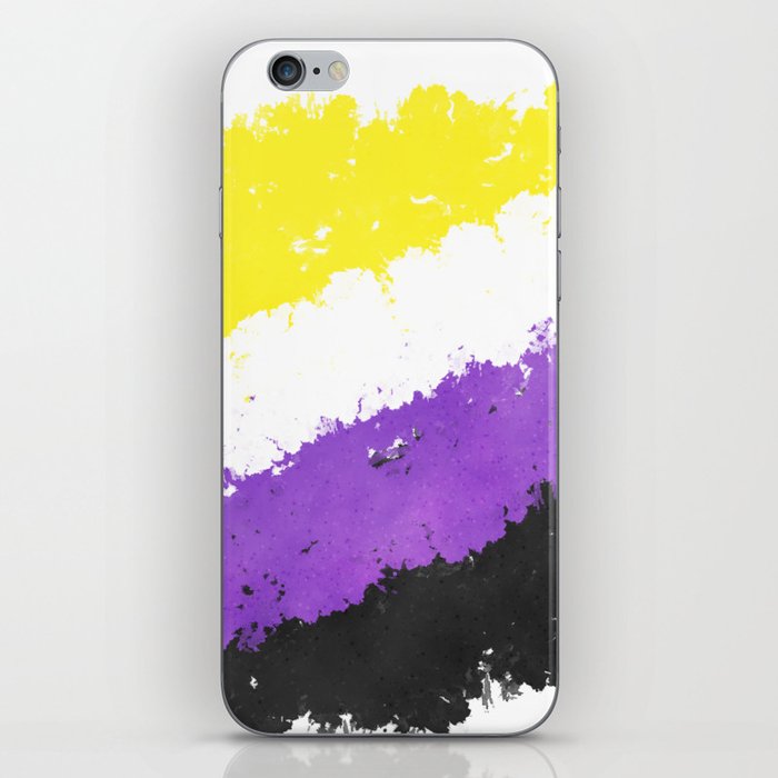 Splatter YOUR Colors - Nonbinary Pride iPhone Skin