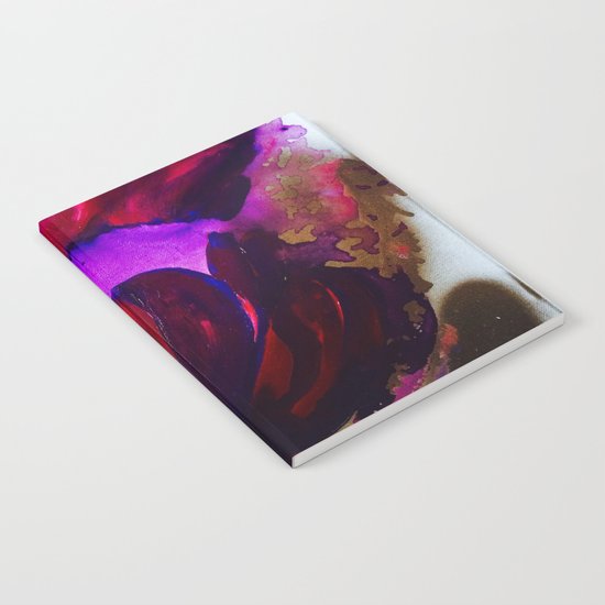 Purple and Gold Poppies Maybe? Notebook