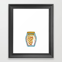 Canning Vegetables Pickling Jar Beginner Framed Art Print