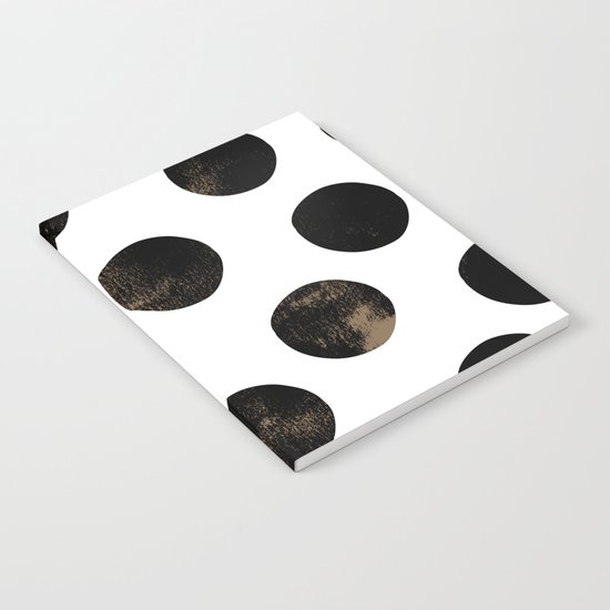 Black Polka Dots Notebook