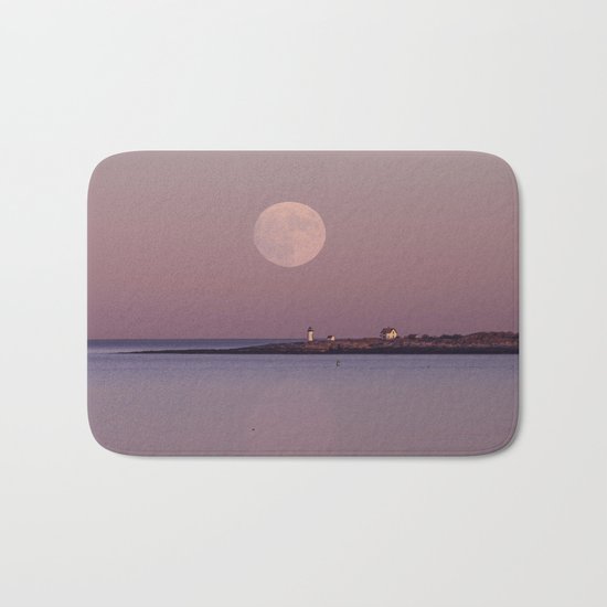 Lighthouse Moonrise Bath Mat