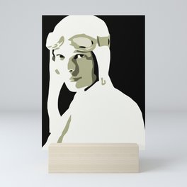 Silhouette vector Art: Amelia Mini Art Print