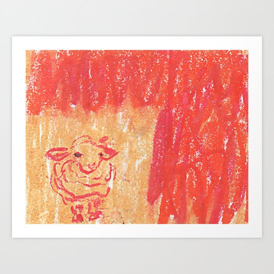 Red Days Art Print