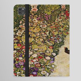 Gustav Klimt Garden Path with Hens iPad Folio Case