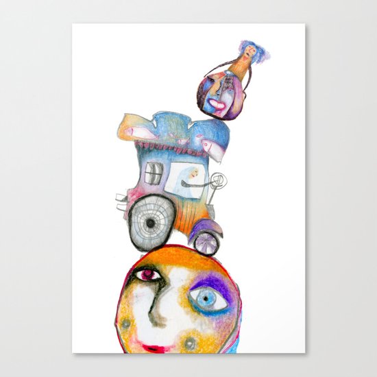 Whacky world Canvas Print