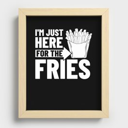 French Fries Fryer Cutter Recipe Oven Recessed Framed Print