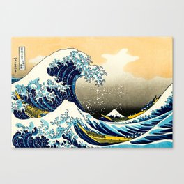 The Great Wave Off Kanagawa,No.3, Canvas Print