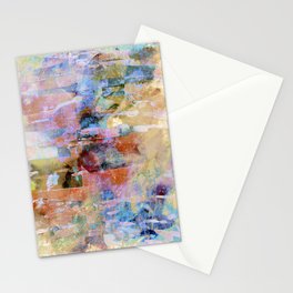 African Dye - Colorful Ink Paint Abstract Ethnic Tribal Art Pastel Stationery Card