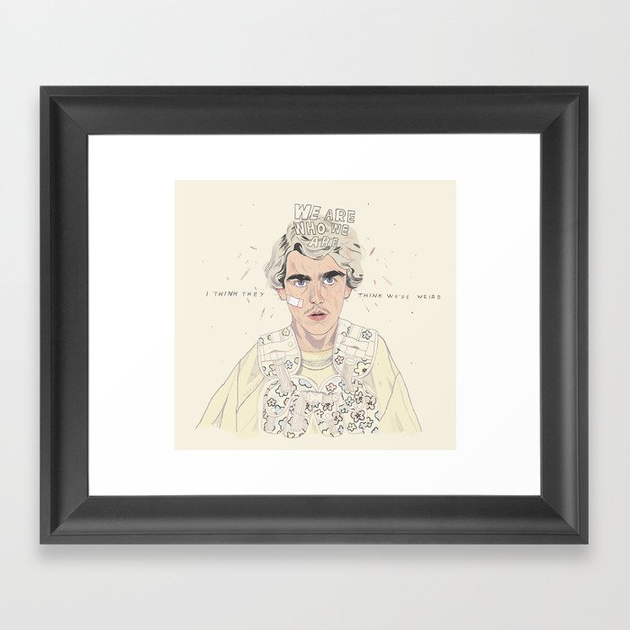 they think we are weird Framed Art Print
