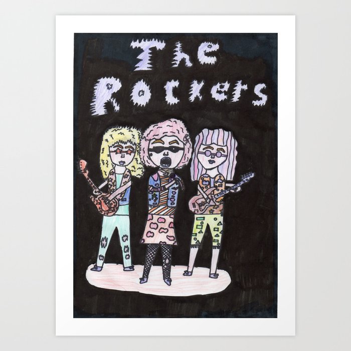 Rock N Roll Art Print By Nancyorchisevans Society6
