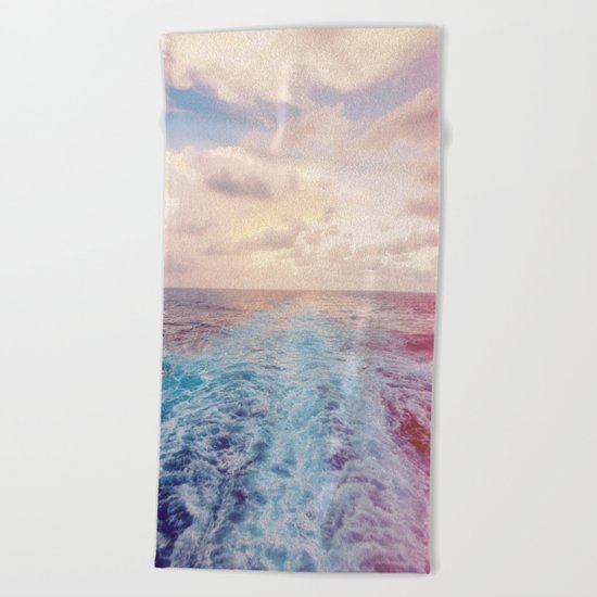 Sea Tracks Beach Towel