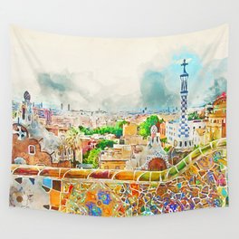Barcelona, Parc Guell Wall Tapestry