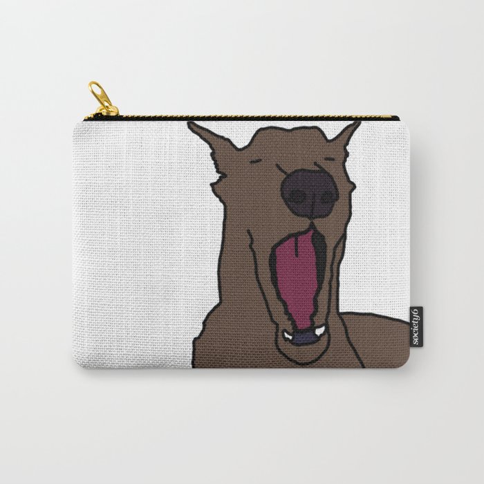 Yawning Dog Carry-All Pouch