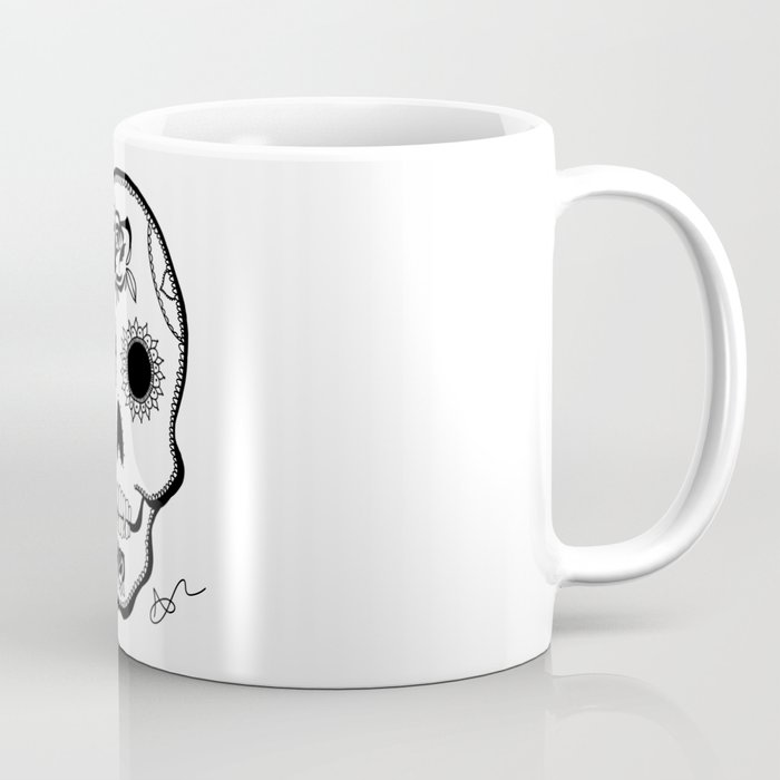 Valdemar the Vampire Sugar Skull - Quirky Coffee Mug