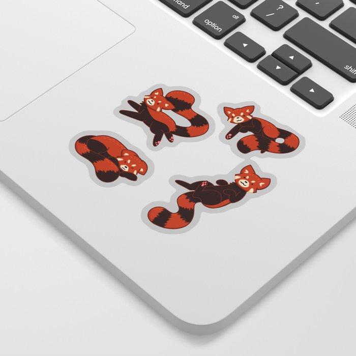 Red Panda Pattern Sticker