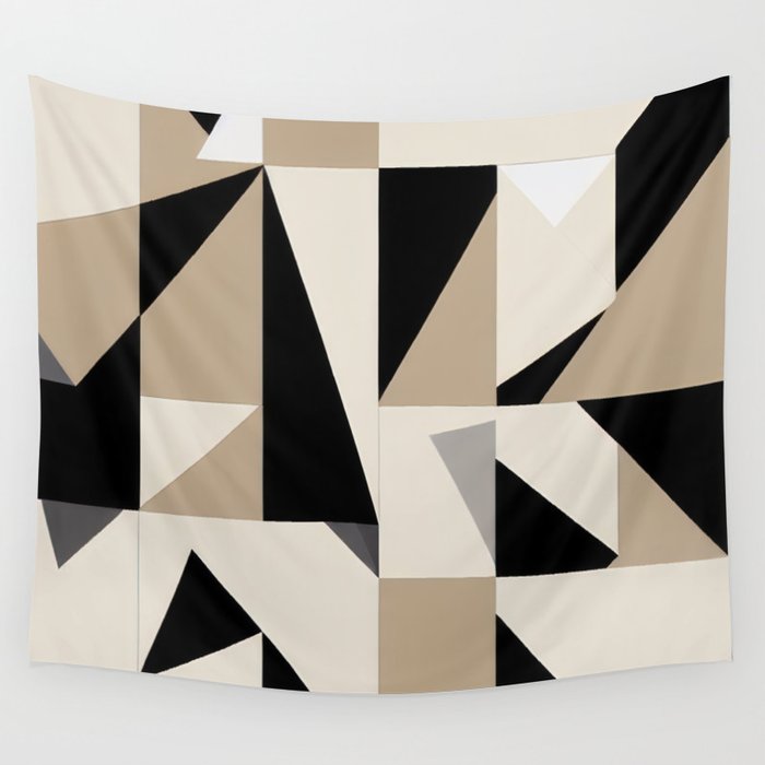 Home Office Beige Wall Tapestry