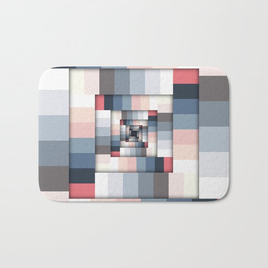 Geometric Layers of Color Bath Mat