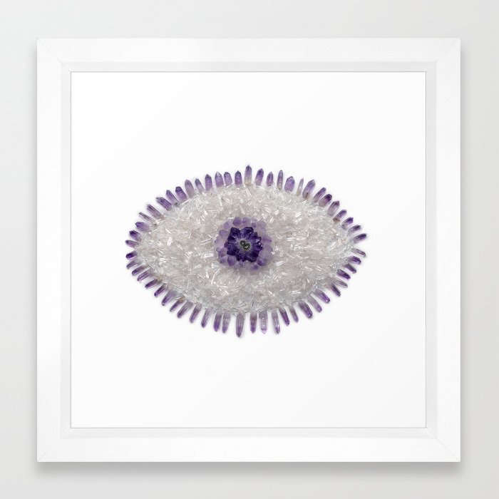 pic Crystal Grid Artwork third eye crystal grid framed art print by crystalcriminals