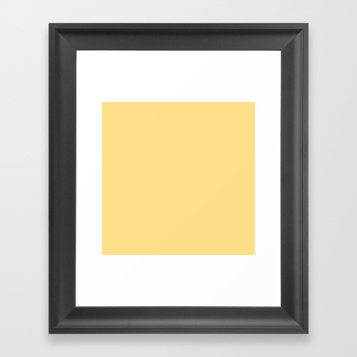 Daisy Silk Yellow Framed Art Print
