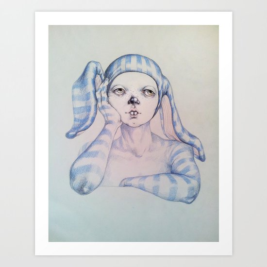The one who waited Art Print