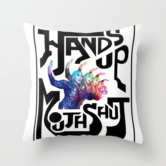 Annie B. Frank The Jewish Drag Queen, "Hands Up" by Adam Parrow  Throw Pillow