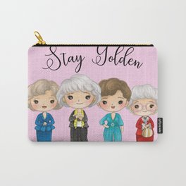 Stay Golden in Soft Pink  Carry-All Pouch