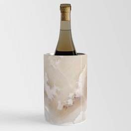 White Onyx Watercolor Texture Wine Chiller