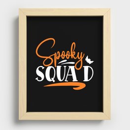 Spooky Squad Cool Halloween Slogan Recessed Framed Print