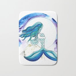 Sirena y la luna Bath Mat