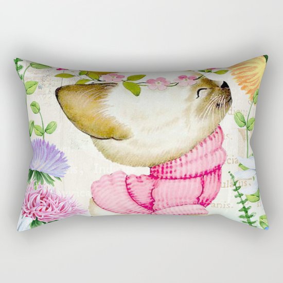 Sweet animal #1 Rectangular Pillow