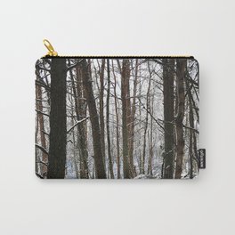 Birch and Pine Trees Amongst the Snow Carry-All Pouch