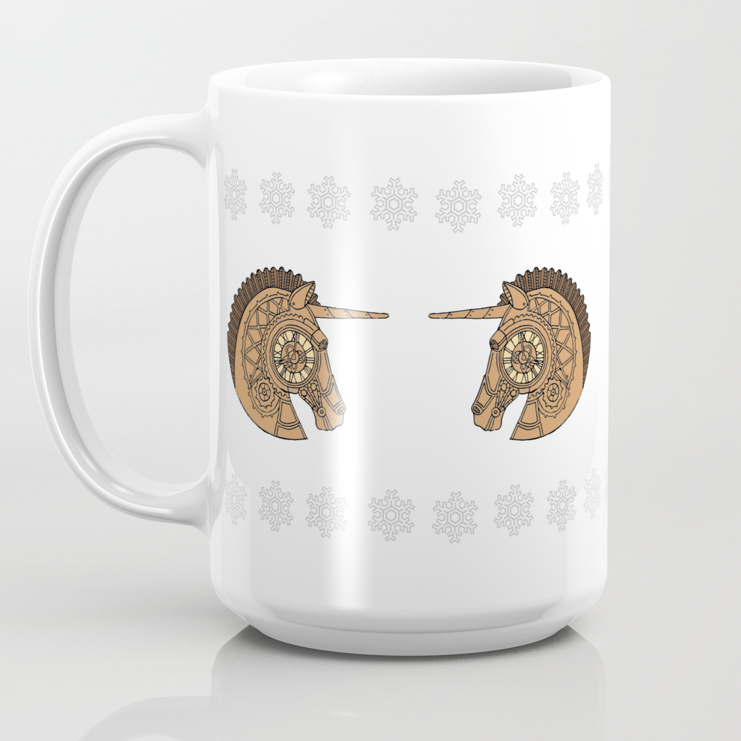 Ugly Unicorn Sweater Coffee Mug By Steampunkunicornstudio Society6