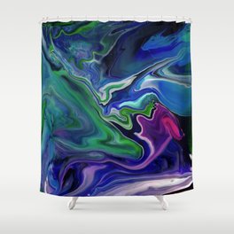 Fluid Abstract 7 Shower Curtain