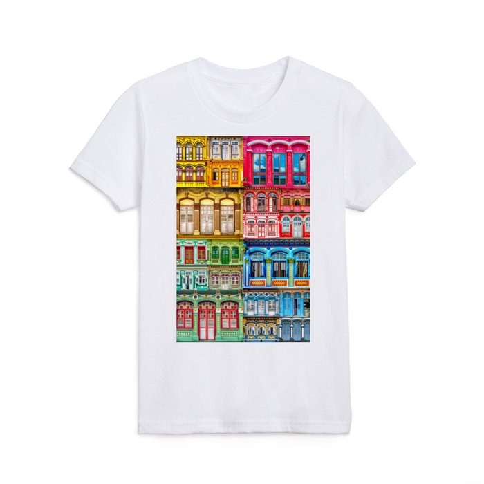 The Singapore Shophouse, in RGB + Y 1 Kids T Shirt