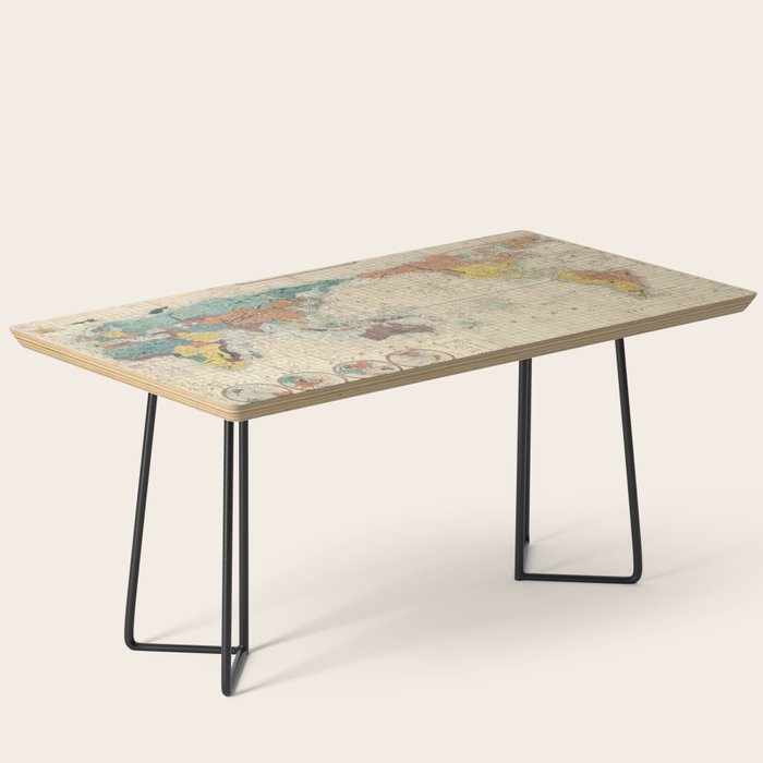 Shop Now For The 1853 Japanese World Map Modern Coffee Table By Ancientmaps Black Accuweather Shop