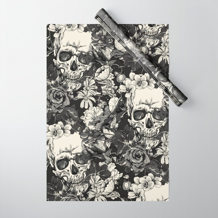 Skull wrapping paper sale