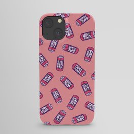Girl Power Pattern in Pink iPhone Case
