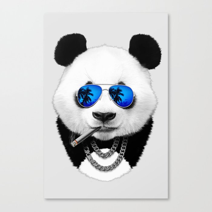 Summer Panda Canvas Print