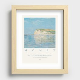 Claude Monet Low Tide Pourville Dieppe 1882 Art Exhibition Recessed Framed Print