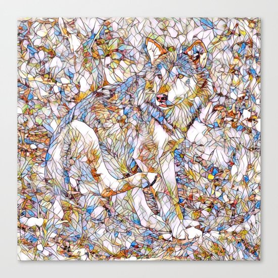 Animal ArtStudio 1216 Wolf Canvas Print