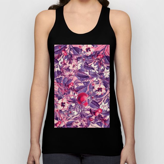 flowers 9 purple Unisex Tank Top