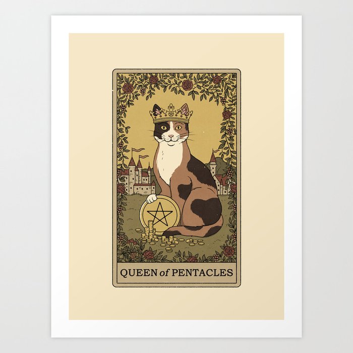 Queen of Pentacles Art Print
